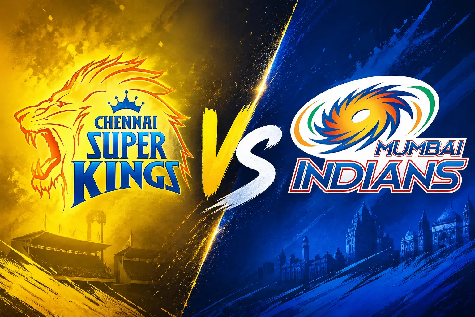 Chennai Super Kings Vs Mumbai Indians Timeline