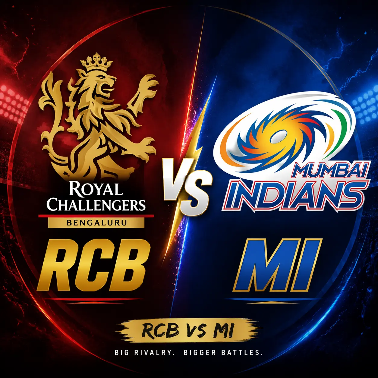 Royal Challengers Bengaluru Vs Mumbai Indians Timeline