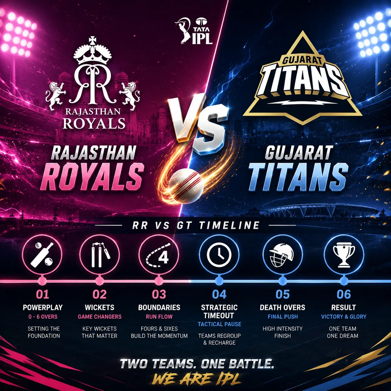 Rajasthan Royals Vs Gujarat Titans Timeline