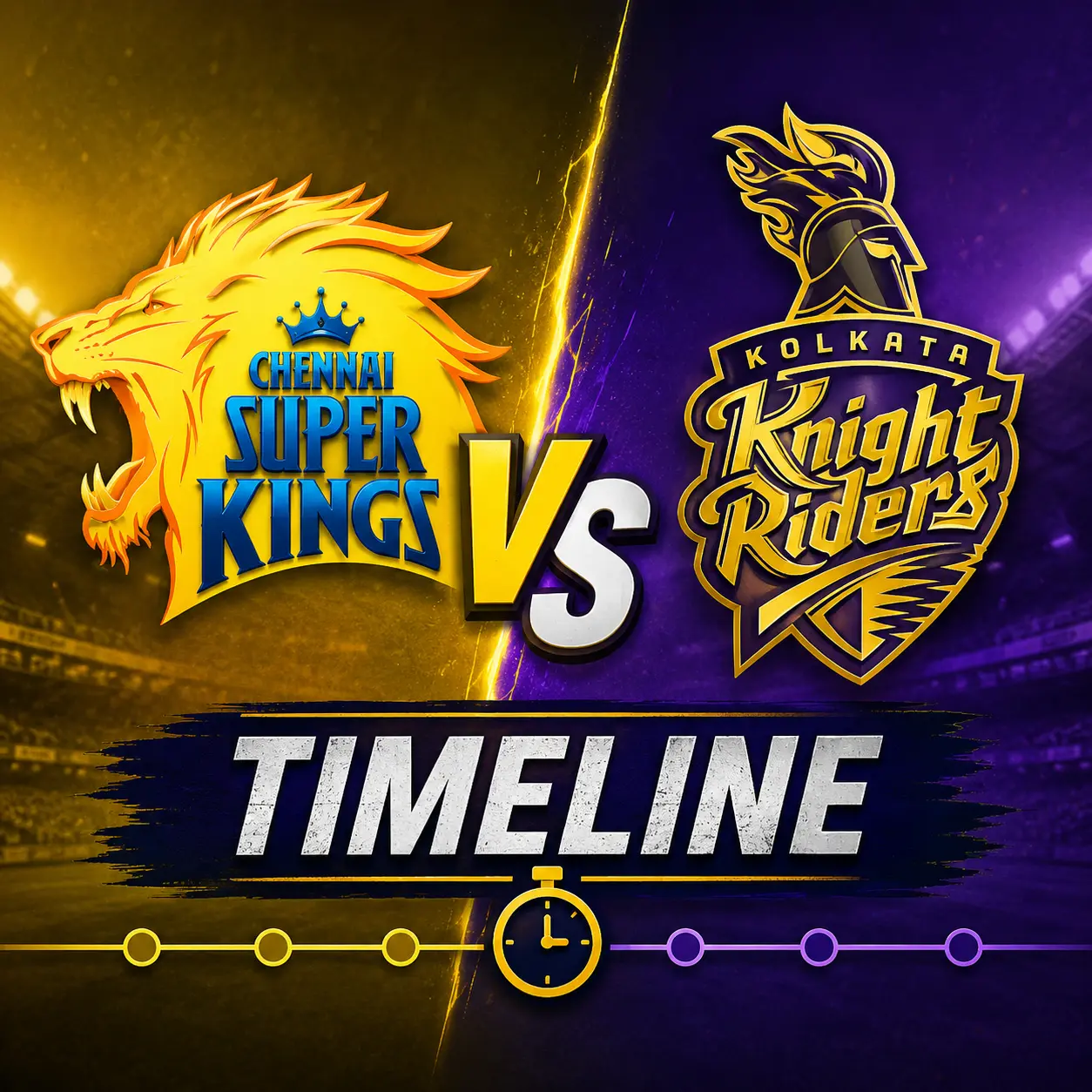 Chennai Super Kings Vs Kolkata Knight Riders Timeline: Complete IPL Rivalry History