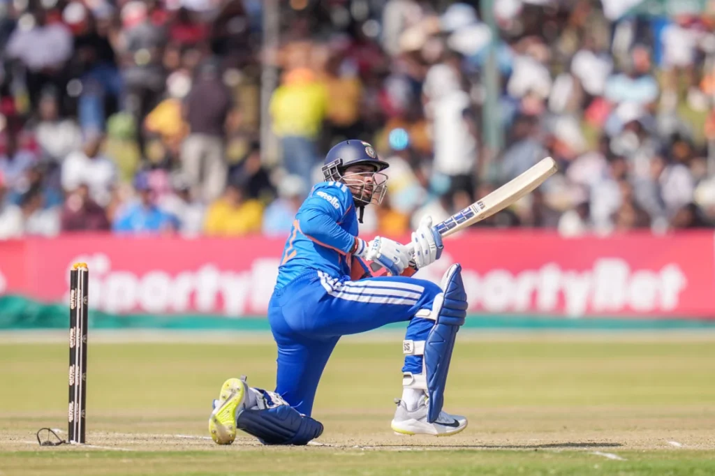 Tilak Verma Scoring Shot 