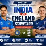 India National Cricket Team Vs England Cricket Team Scorecard First ODI Edgbaston