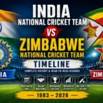 India National Cricket Team vs Zimbabwe National Cricket Team timeline
