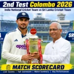 2nd Test Colombo 2026: India National Cricket Team vs Sri Lanka Cricket Team Match Scorecard