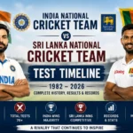 India National Cricket Team vs Sri Lanka National Cricket Team Test Timeline