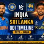 India National Cricket Team Vs Sri Lanka National Cricket Team ODI Timeline