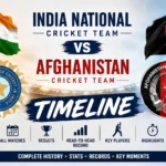 India National Cricket Team vs Afghanistan Cricket Team Timeline