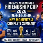 India vs Afghanistan Friendship Cup 2026 : T20I Series, Key Moments & Complete Summary