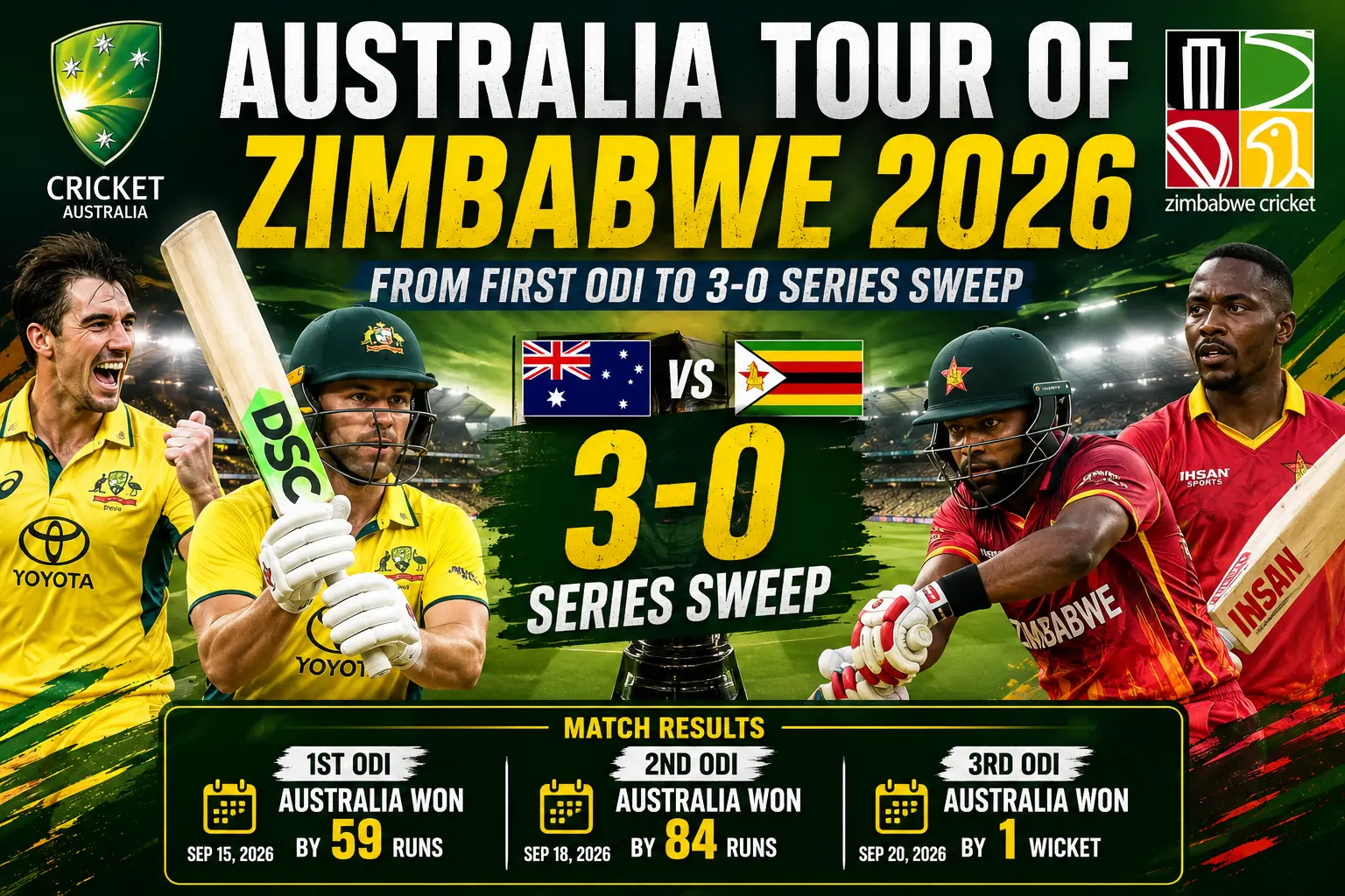 Australia Tour of Zimbabwe 2026