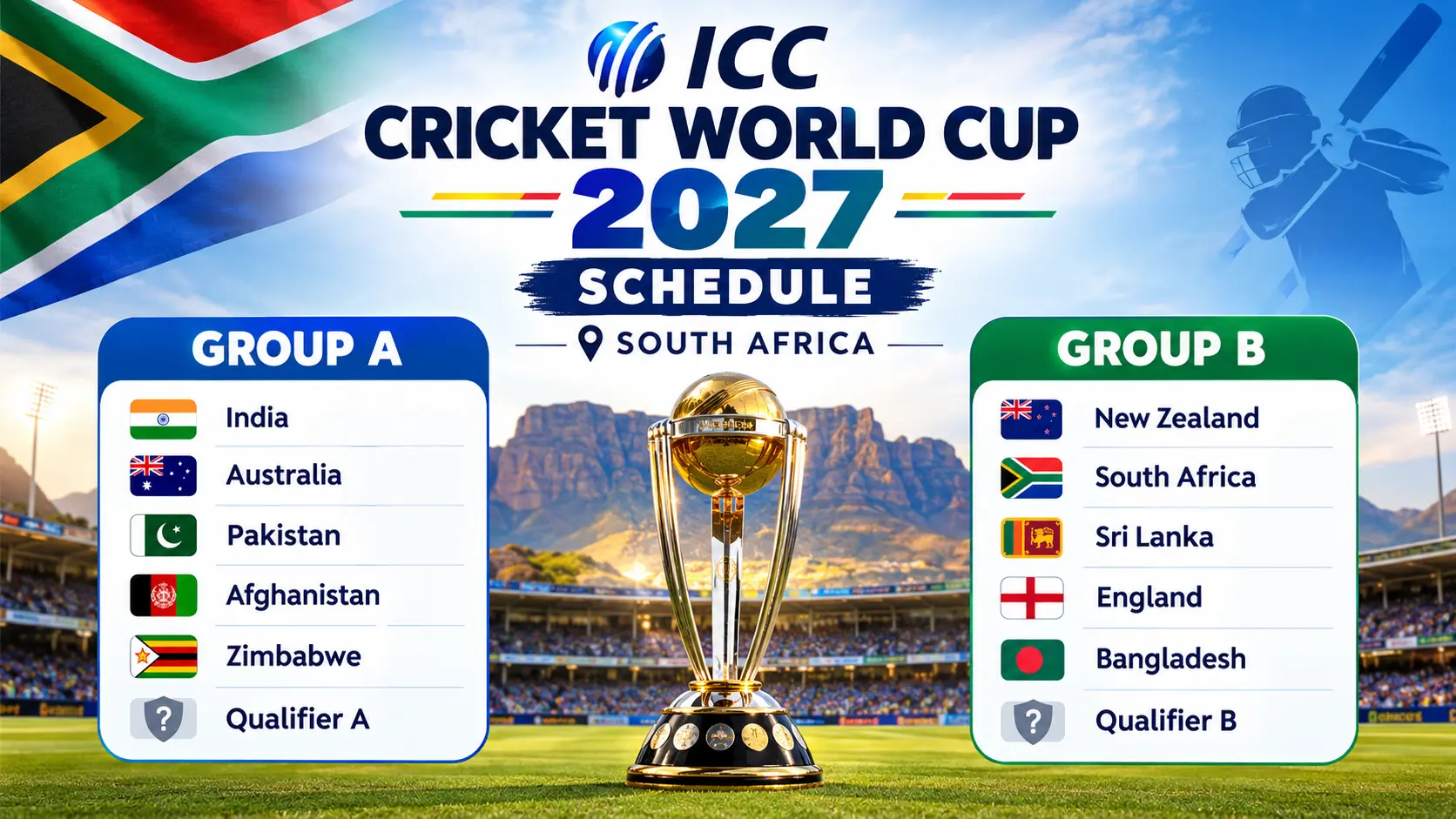 ICC Cricket World Cup 2027 Schedule