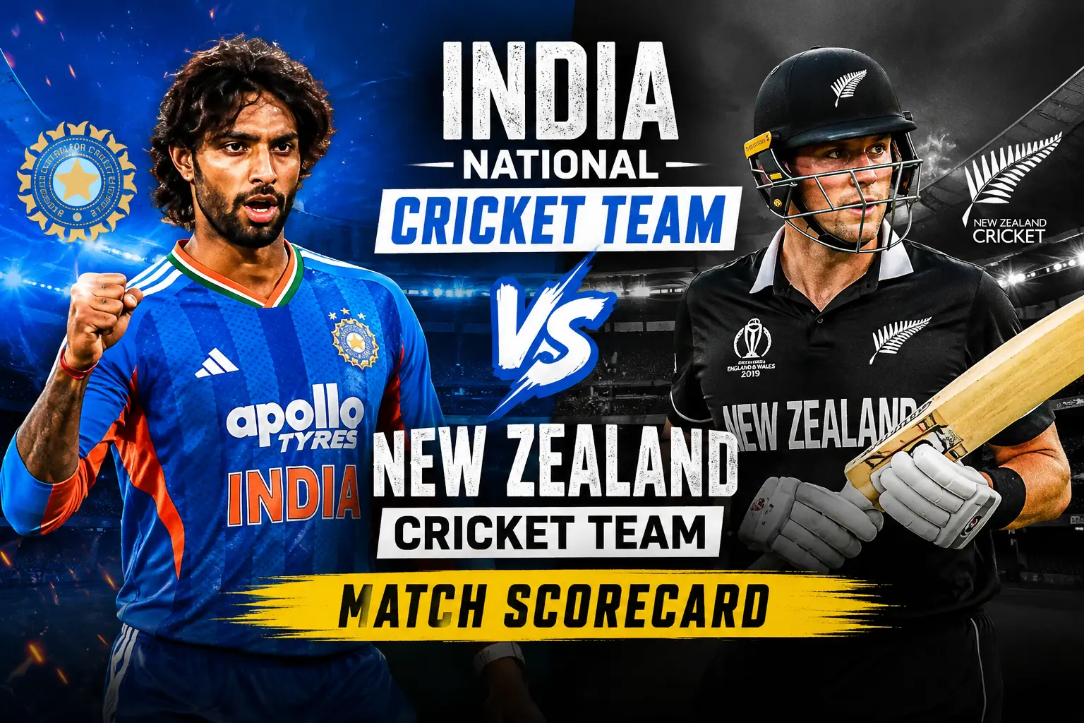 India National Cricket Team Vs New Zealand Cricket Team Match Scorecard: 2nd T20I & 1st T20I Full Results (2026)