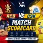 Royal Challengers Bengaluru Vs Chennai Super Kings Match Scorecard